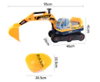 Kids' Ride-On Excavator Play Car Digger -Yellow