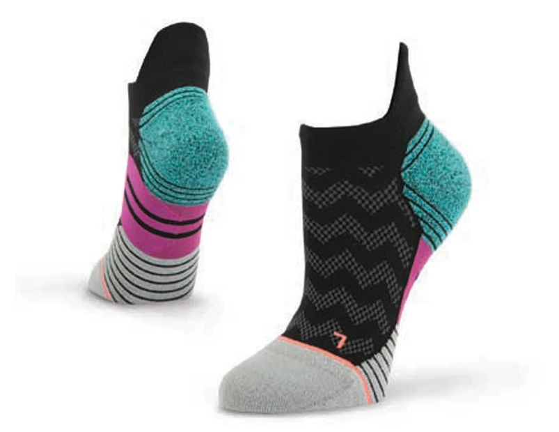 Stance Women's Burst Tab Run Sock - Black/Multi