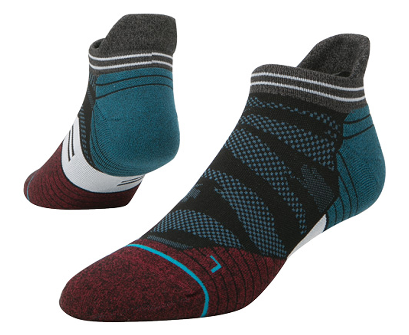 Stance Men's Falcon Tab Run Sock - Blue/Multi | Catch.com.au