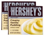 2 x Hershey's Instant Creamy Vanilla Pudding 100.8g