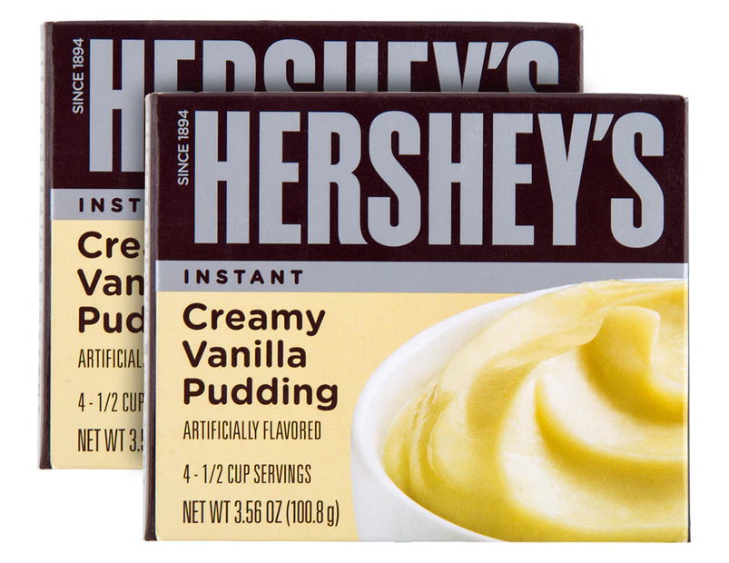 2 x Hershey's Instant Creamy Vanilla Pudding 100.8g
