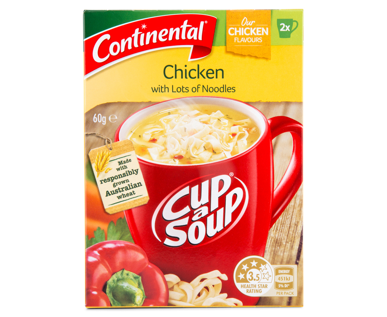 7 x Continental Cup A Soup Chicken w/ Lots Of Noodles 2pk | GroceryRun