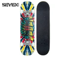 Seven Rasta Tie Dye 7.8-Inch Complete Skateboard - Multi