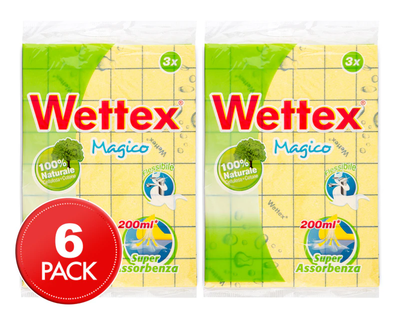 2 x Vileda Wettex Magico Sponge Cloth 3pk
