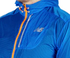 New Balance Men's Lite Packable Jacket - Blue/Orange