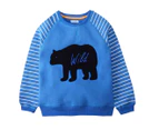 BQT Baby/Toddler Wild Bear Jumper - Royal Blue