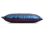 Vistara Sequin Cushion - Navy Blue/Violet