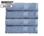 Morrissey Carter Hand Towel 4-Pack - Chambray Blue