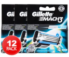 3 x Gillette Mach3 Cartridges 4pk