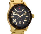 Nixon Men's 45mm Diplomat SS Watch - Gold/Black