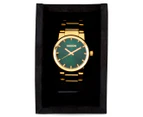 Nixon Men's 38mm Cannon Stainless Steel Watch - Gold/Green Sunray