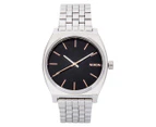 Nixon Men's 37mm Time Teller Watch - Silver/Navy/Rose Gold
