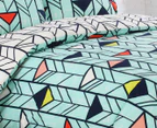 Belmondo Home Deco Single Bed Quilt Cover Set - Mint