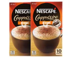2 x Nescafé Cappuccino Strong Sachets 132g 10pk