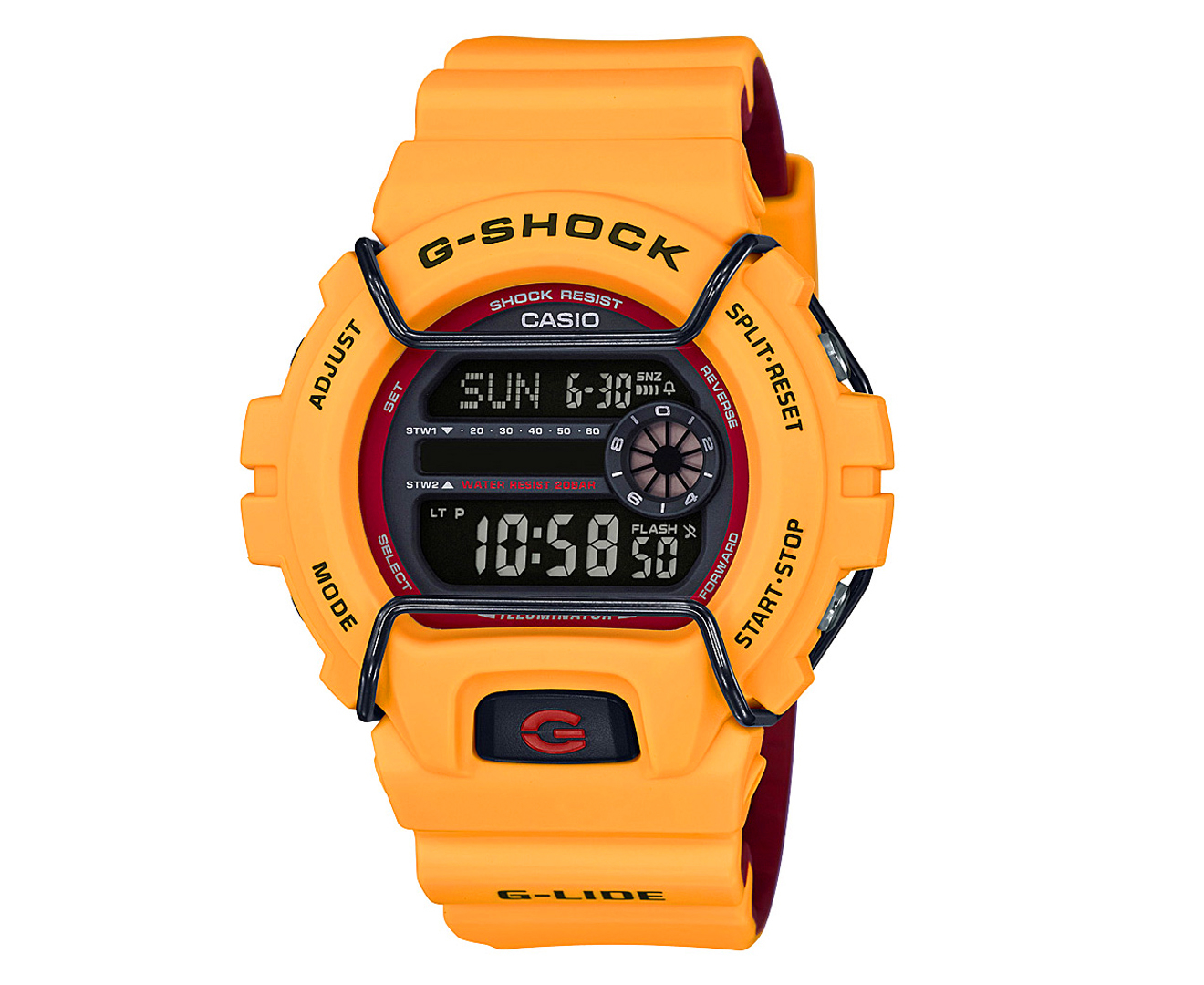 casio g shock yellow strap