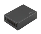 FSP Amport 62 6 ports USB 62W QC 3.0 Black Quick Charger