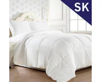 500GSM Super King Size 50/50 White Duck Down Feather Winter Weight Quilt/Duvet/Blanket