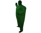 Go Green Inflatable Costume Fancy Dress Suit Fan Operated