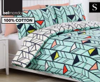 Belmondo Home Deco Single Bed Quilt Cover Set - Mint