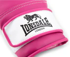 Lonsdale Women's Bag Gloves - Pink/White