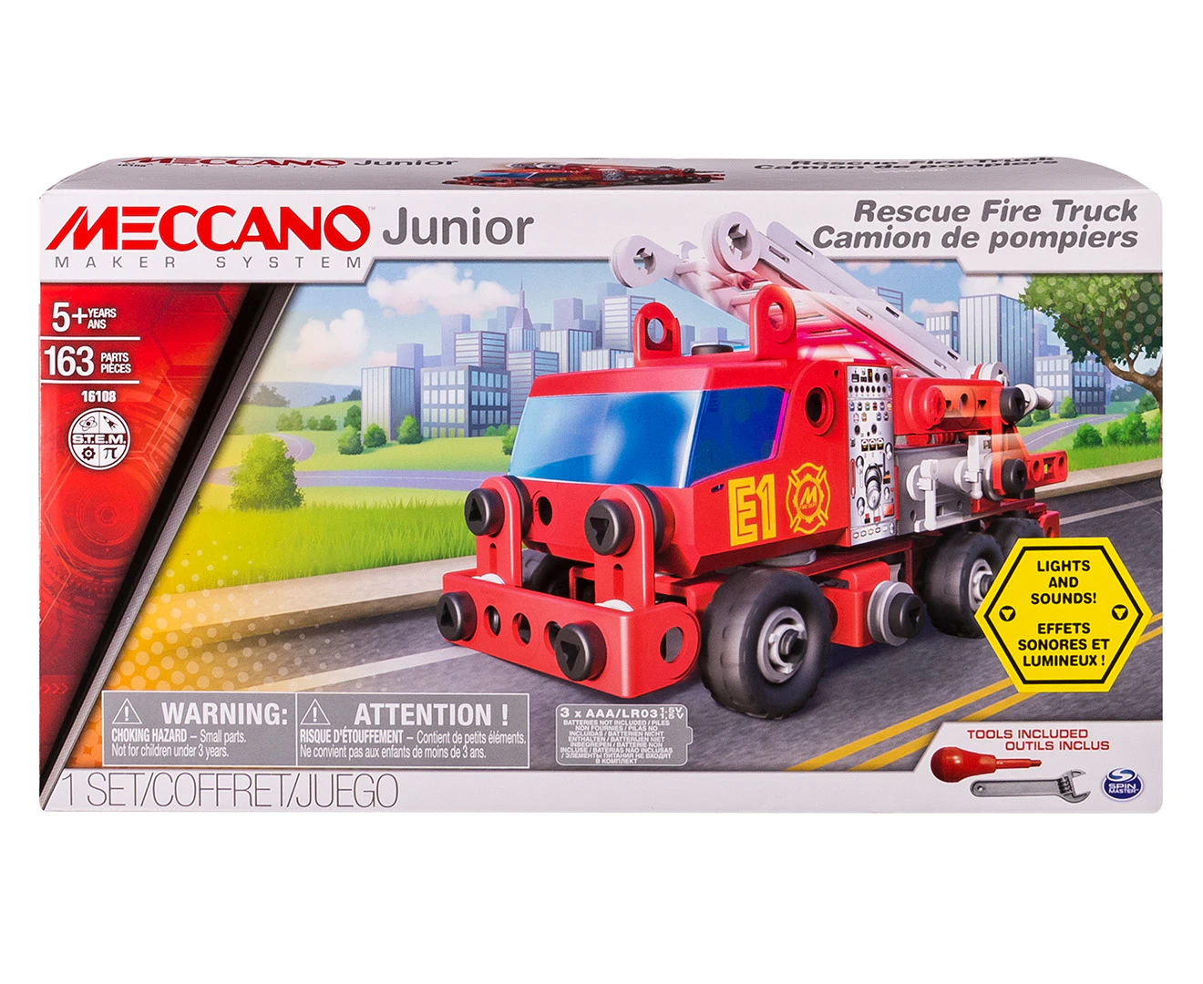 Meccano Junior Rescue Fire Truck Toy