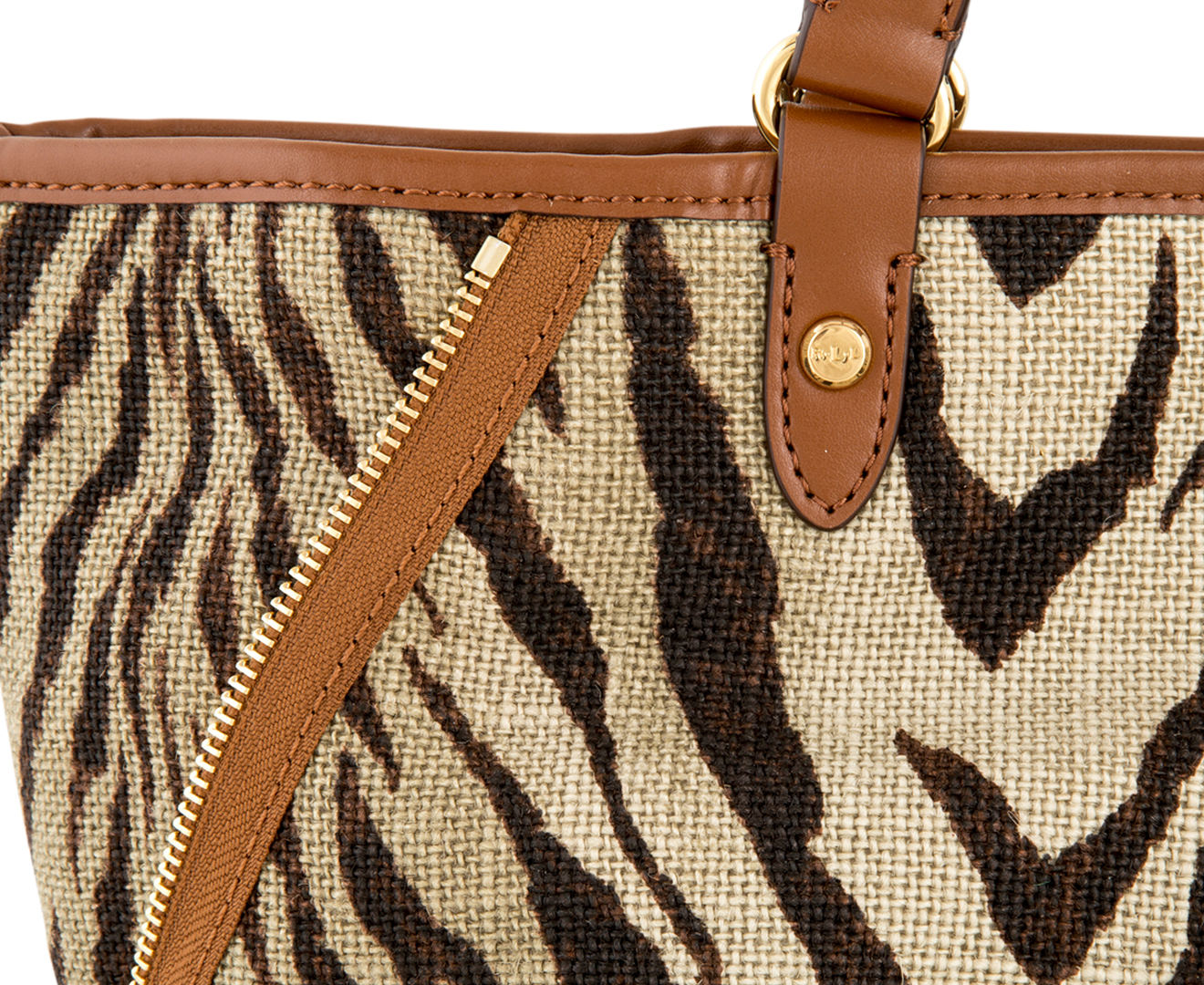 ralph lauren zebra bag