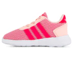 Adidas NEO Toddler Lite Racer Shoe - Haze Coral/Shock Red/White