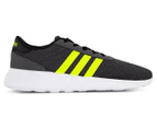 Adidas NEO Men's Lite Racer Shoe - Core Black/Shock Yellow/Grey
