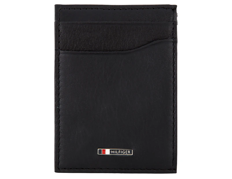 Tommy Hilfiger Men's Lloyd Magnetic Front Pocket Wallet - Black