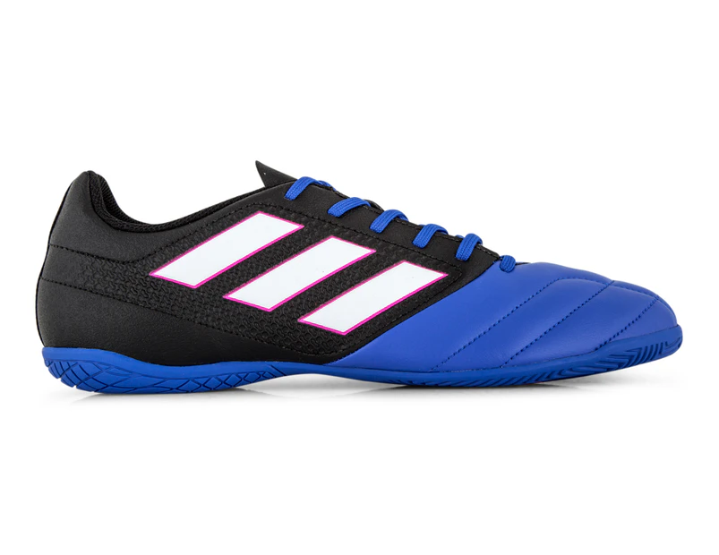 Adidas Men's Ace 17.4 Indoor Soccer Shoes - Black/White/Blue