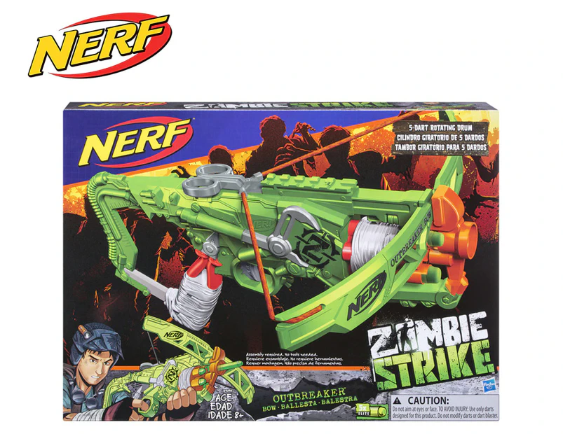 NERF Zombie Strike Outbreaker Bow Toy