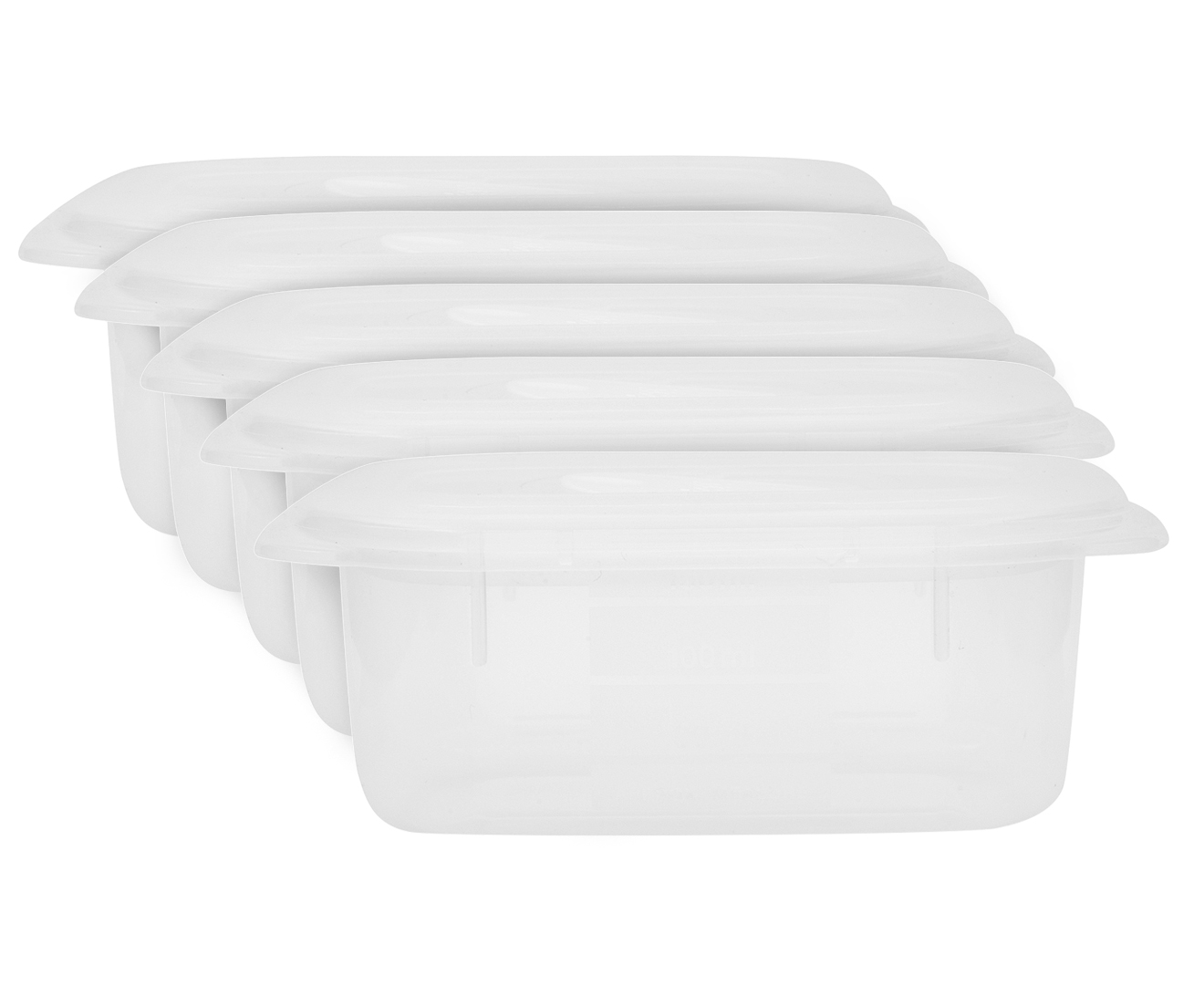 Décor 150mL Realseal™ Food Storage Container 5-Pack - Clear/White ...