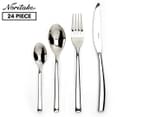 Noritake Rochefort 24 Piece 18/10 Stainless Steel Cutlery Set - Silver 1