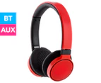 Philips SHB9100 Bluetooth Stereo Headphones - Red