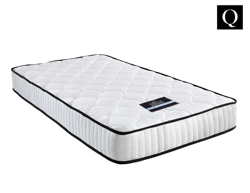 Pocket Spring High Density Foam Queen Bed Mattress - White