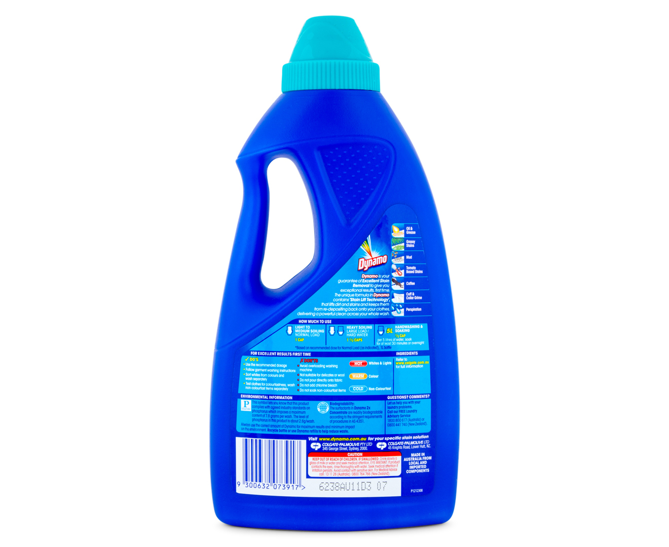Dynamo Front Loader Stain Lift Laundry Liquid 1L ...