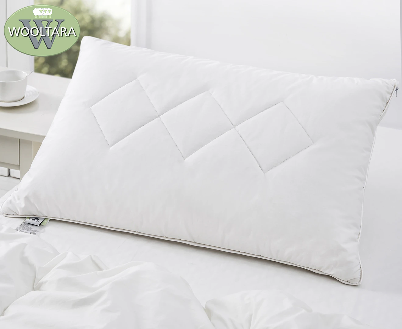 Wooltara Premium Australian Wool Surround Latex Pillow