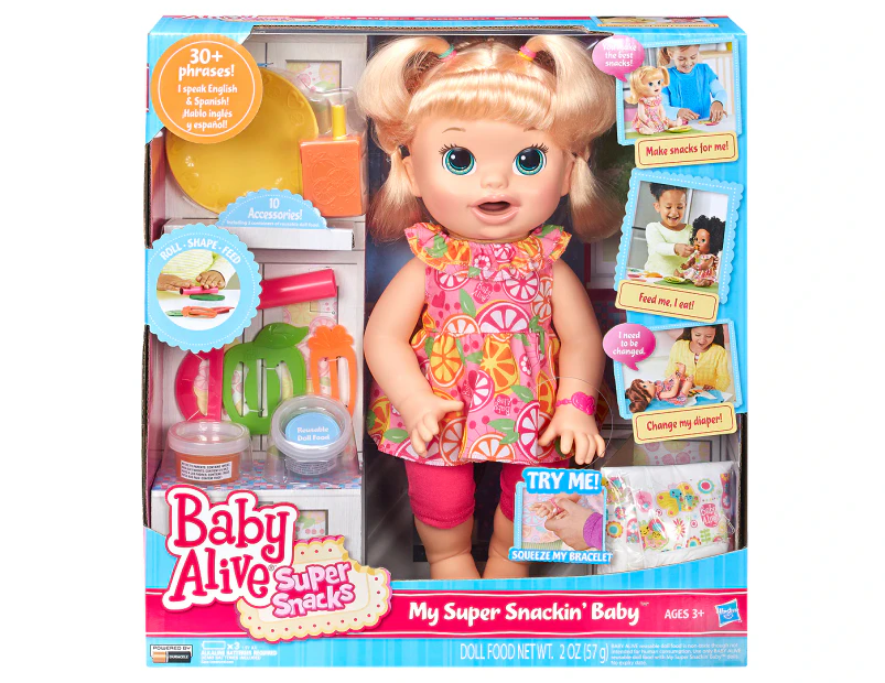 Baby Alive Super Snacks Snackin' Sara Doll