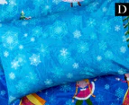 Happy Kids Snow Princess Glow In The Dark Double Bed Quilt Cover Set - Multi