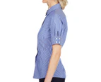 NNT Women's Short Sleeve Shirt - Mid Blue