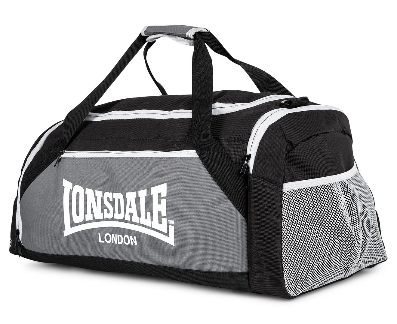 Lonsdale Weekender Duffle Bag - Black/Steel/Fog | 0