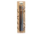 The Natural Family Co. Bio Toothbrush 2 Pack - Pirate Black/Monsoon 1