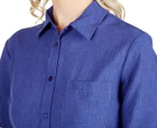 NNT Women's Short Sleeve Polyester Shirt - Mid Blue