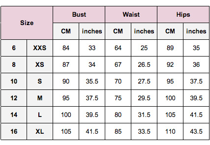 size chart hoodie lonsdale