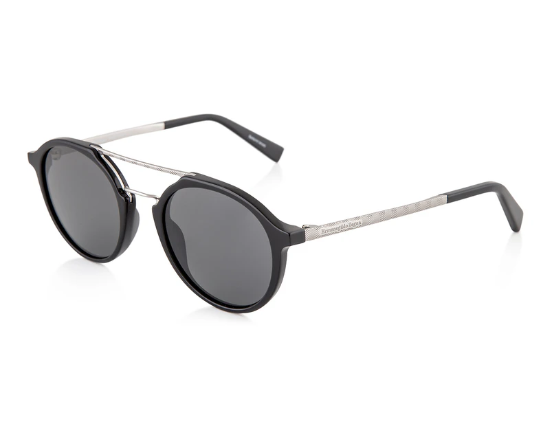 Ermenegildo Zegna Men's EZ0070 Sunglasses - Shiny Black/Smoke