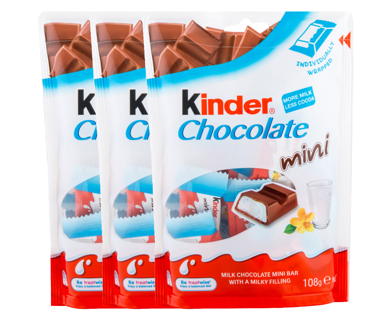 3 x Kinder Chocolate Mini 108g | Great daily deals at Australia's