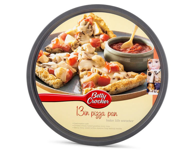 Betty Crocker 13-Inch Pizza Pan - Grey