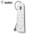Belkin 8-Outlet & Dual USB Surge Protection Powerboard 1