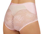 Nancy Ganz Sweeping Curves Lace Brief - Almond Blossom