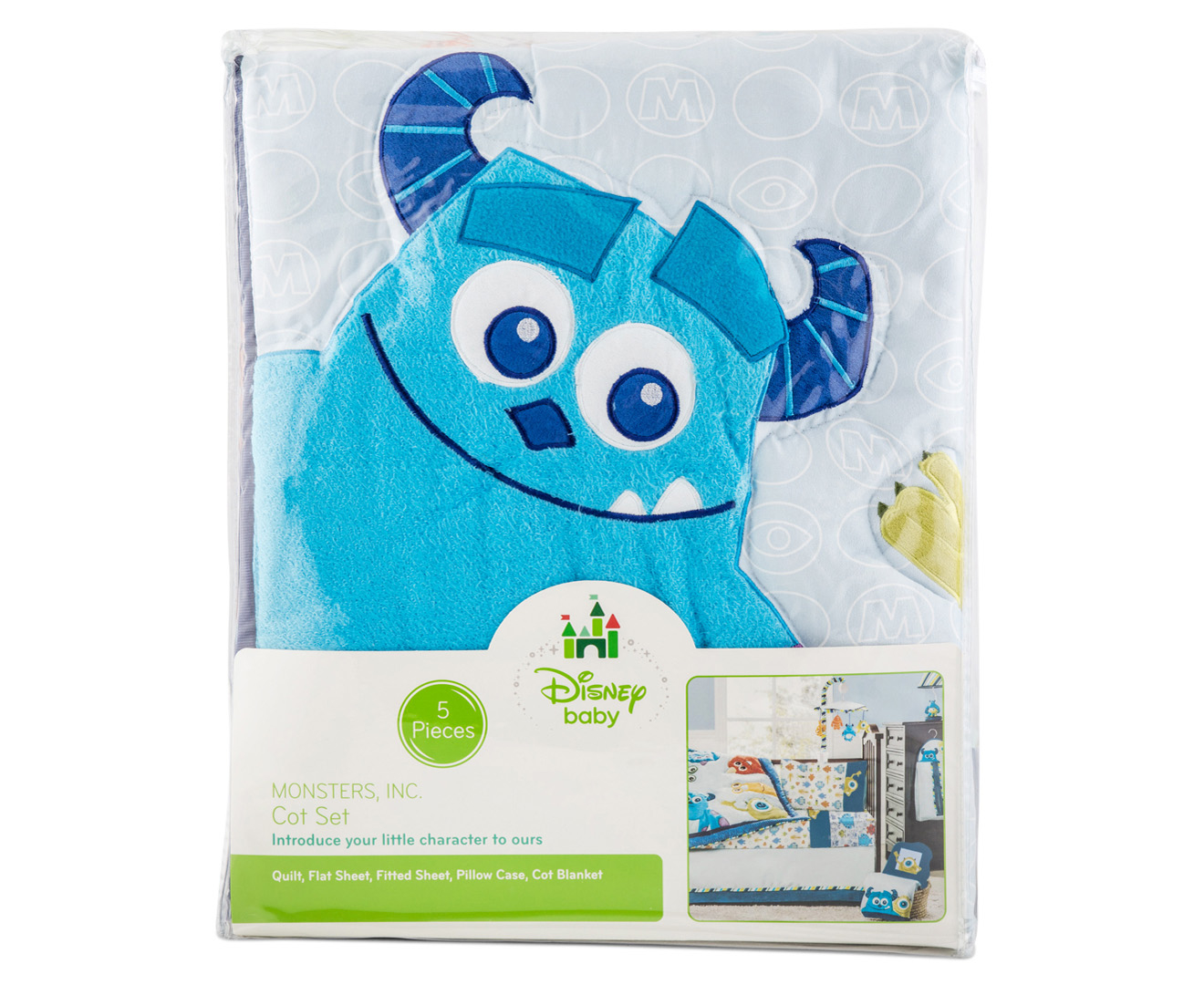 Disney Baby Monsters Inc 5 Piece Cot Set Multi Catch Com Au